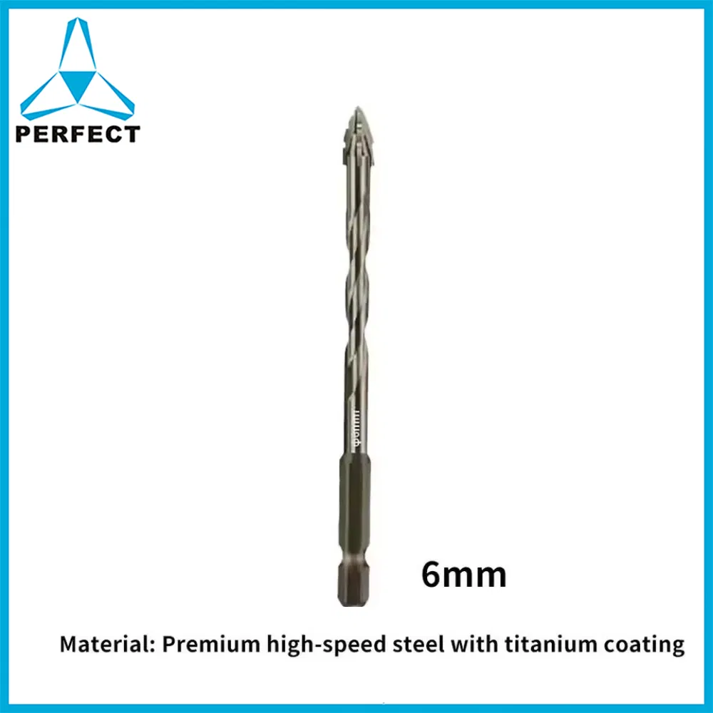 Hexagonal Mutilfuction Four-Edged Serrated Eccentric Masonry Glass Tile Drill Bits