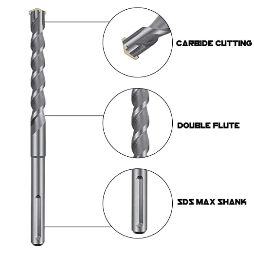 SDS Max Masonry Hammer Drill Bit