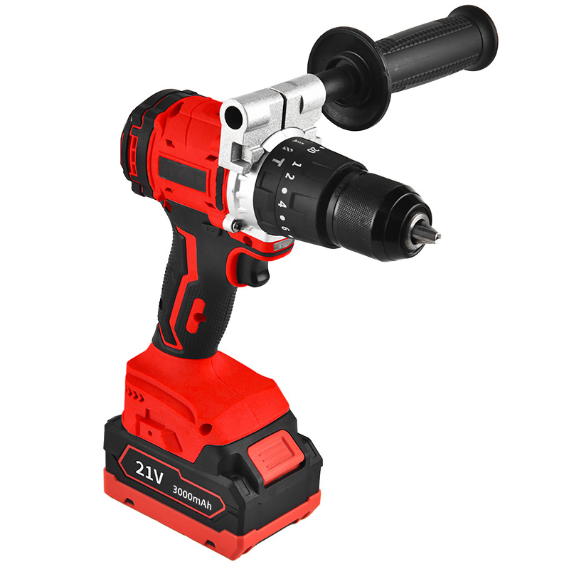 21V Brushless Motor Powerful Electric Tool High Torque Design Two-Speed Gearbox Cordless Impact Drill