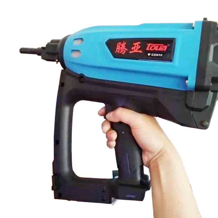 Gsn50 Gas Actuated Concrete Nailer Kit Gas Powered Concrete Nail Gun Cordless Gas Concrete Pinner Hardware Tools Pneumatic Tools for Toua