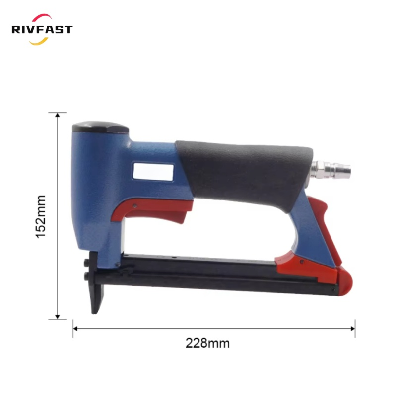 7116 Pneumatic Continuous Firing Upholstery Stapler, 22 Gauge 71 Series 0.36 Inch Crown Staple Gun, Provide OEM/ODM Service