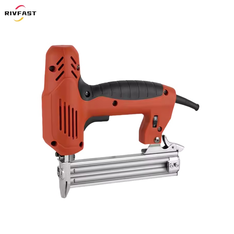 Electric Nail Gun, Brad Nailer Stapler Heavy Duty 120V Staple Gun with 1000PCS Nails Staples for Carpentry, Upholstery, DIY Woodworki