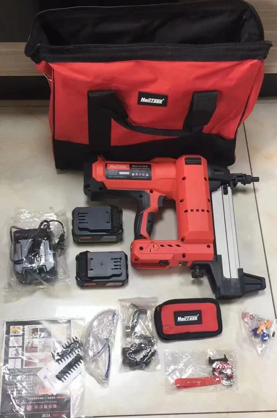 Electric Concrete Nail Gun Model Dccn100X2 C30 Cement Compatible