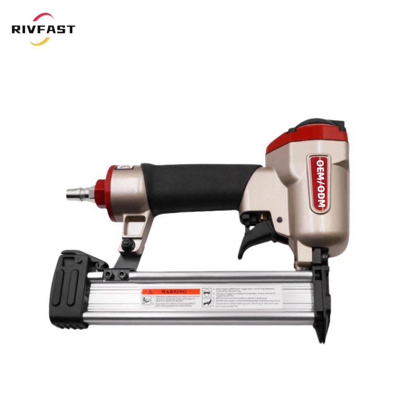 Pneumatic Nail Gun, Industrial Grade Cast Steel Air Brad Nailer F30 Pneumatic Straight Nail Gun Stapler, Pneumatic Nail Gun