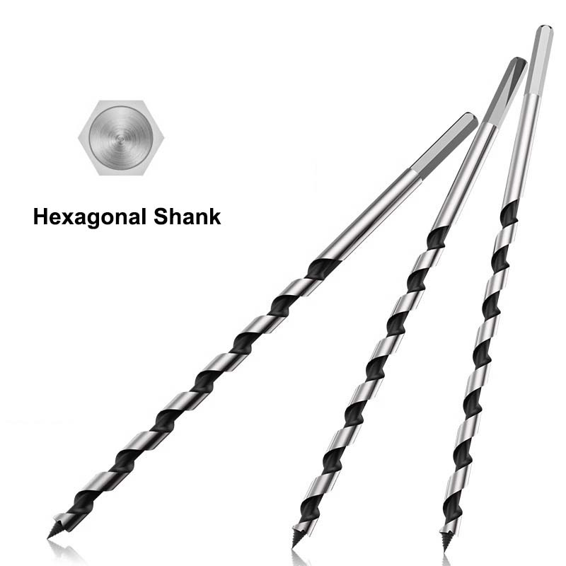 Woodworking Tools Hex Shank Auger Wood Drill Bit Creates Deep Clean Hole Precise Drilling for Wood Drilling
