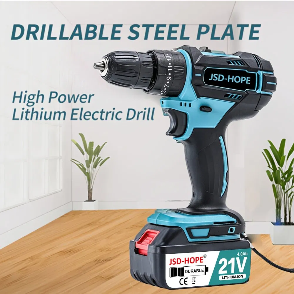 Lithium Battery Soft-Start Glass-Fiber Reinforced Nylon Electric Cordless Drill