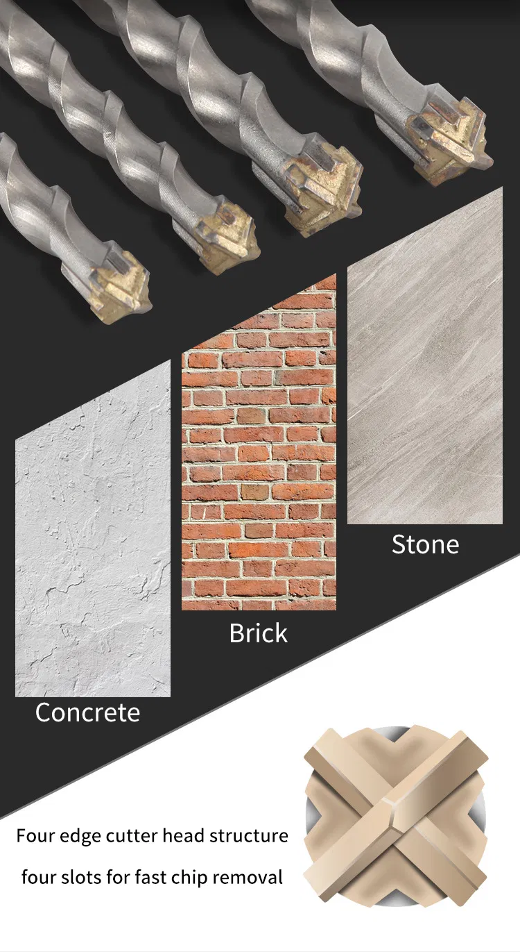 Carbide Tipped SDS Max Shank Hammer Drill Bit 1