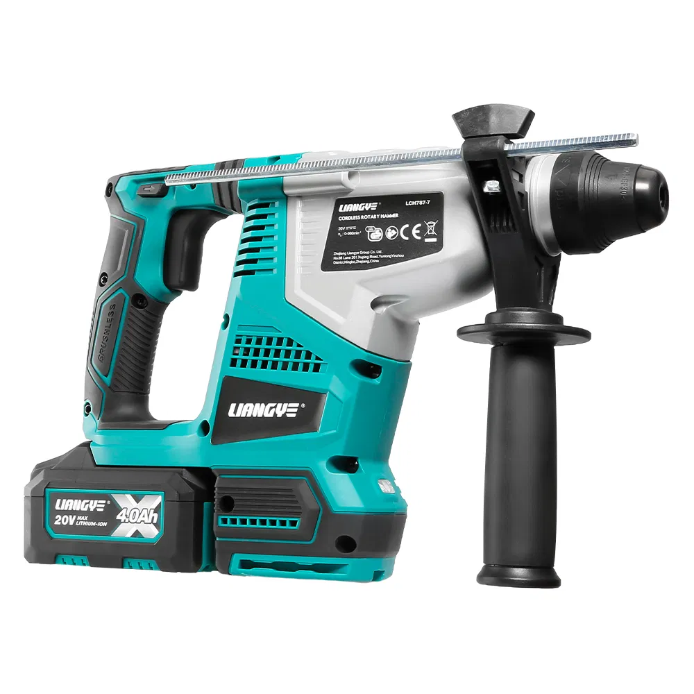 Liangye 3-in-1 Brushless Rotary Cordless Combination Hammer with Variable Speed Breaker Hammer Rotomartillo New Design Electric Tool