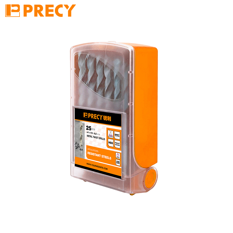 25PCS HSS Twist Fully Ground Drill Bit