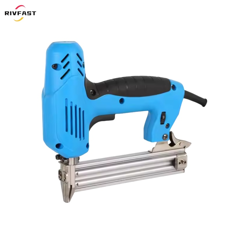 Electric Nail Gun, Brad Nailer Stapler Heavy Duty 120V Staple Gun with 1000PCS Nails Staples for Carpentry, Upholstery, DIY Woodworki