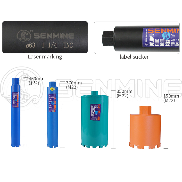 Diamond Drill Crown Core Drilling Bit for Concrete Masonry Wall Concrete Diamond Core Bit