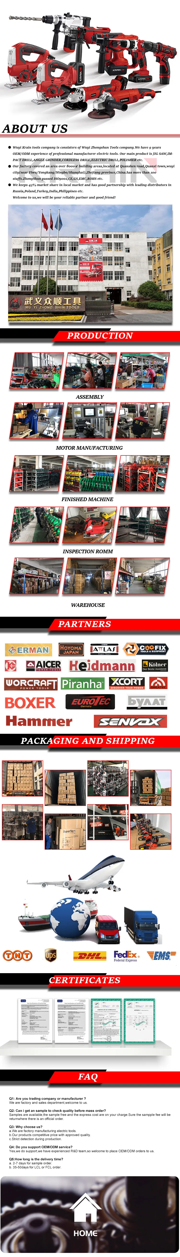 Full Product Specification Chart