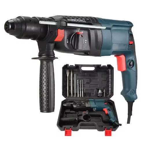220V Multi-Functional Rotary Hammer with BMC and Accessories Electric Demolition Hammer Impact Drill