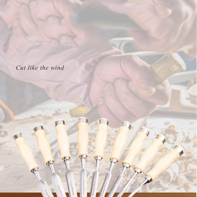 Factory Supply Specialty Wood Handle Carving Knife Woodworking Chisels