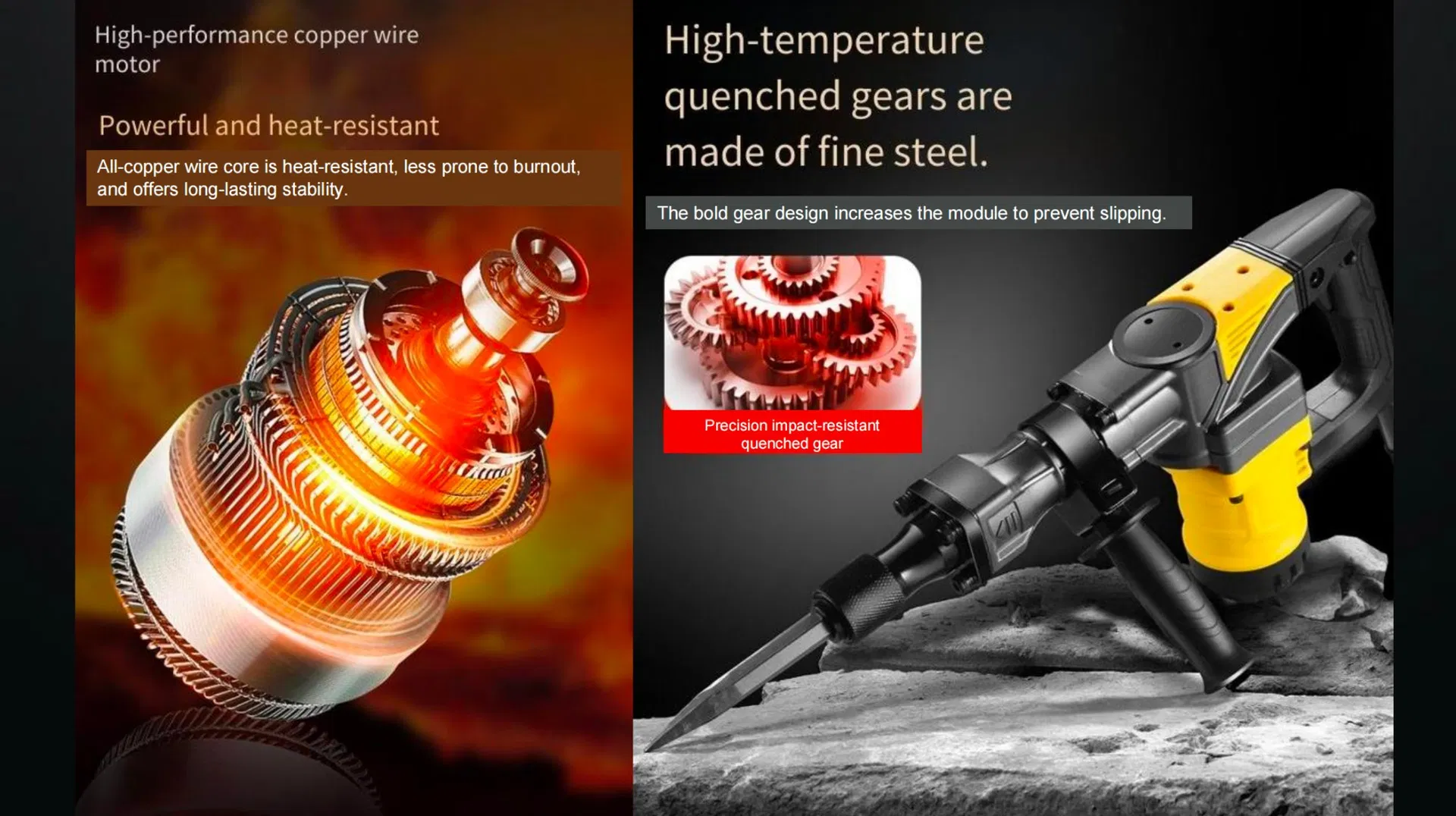 High-Power Rotary Drill Hammer