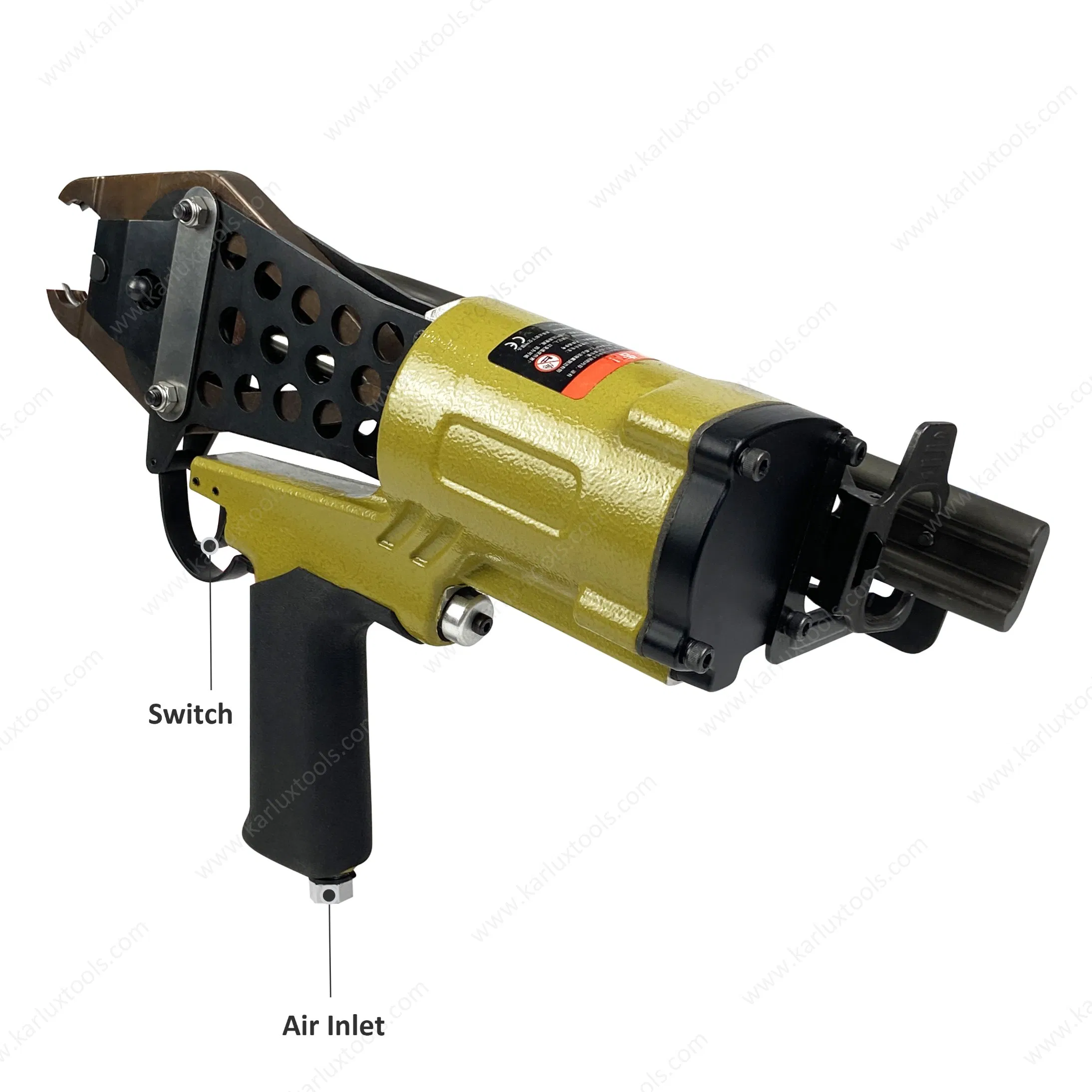 Pneumatic C-Ring Gun Air Nail Gun Tool C-Ring Naier Air Plier Used for Wire Mesh Nailing Connection Binding Fixed