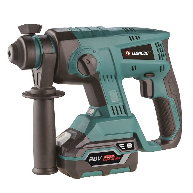Liangye Battery Operated Power Tools 18V Cordless Brushless SDS Rotary Hammer