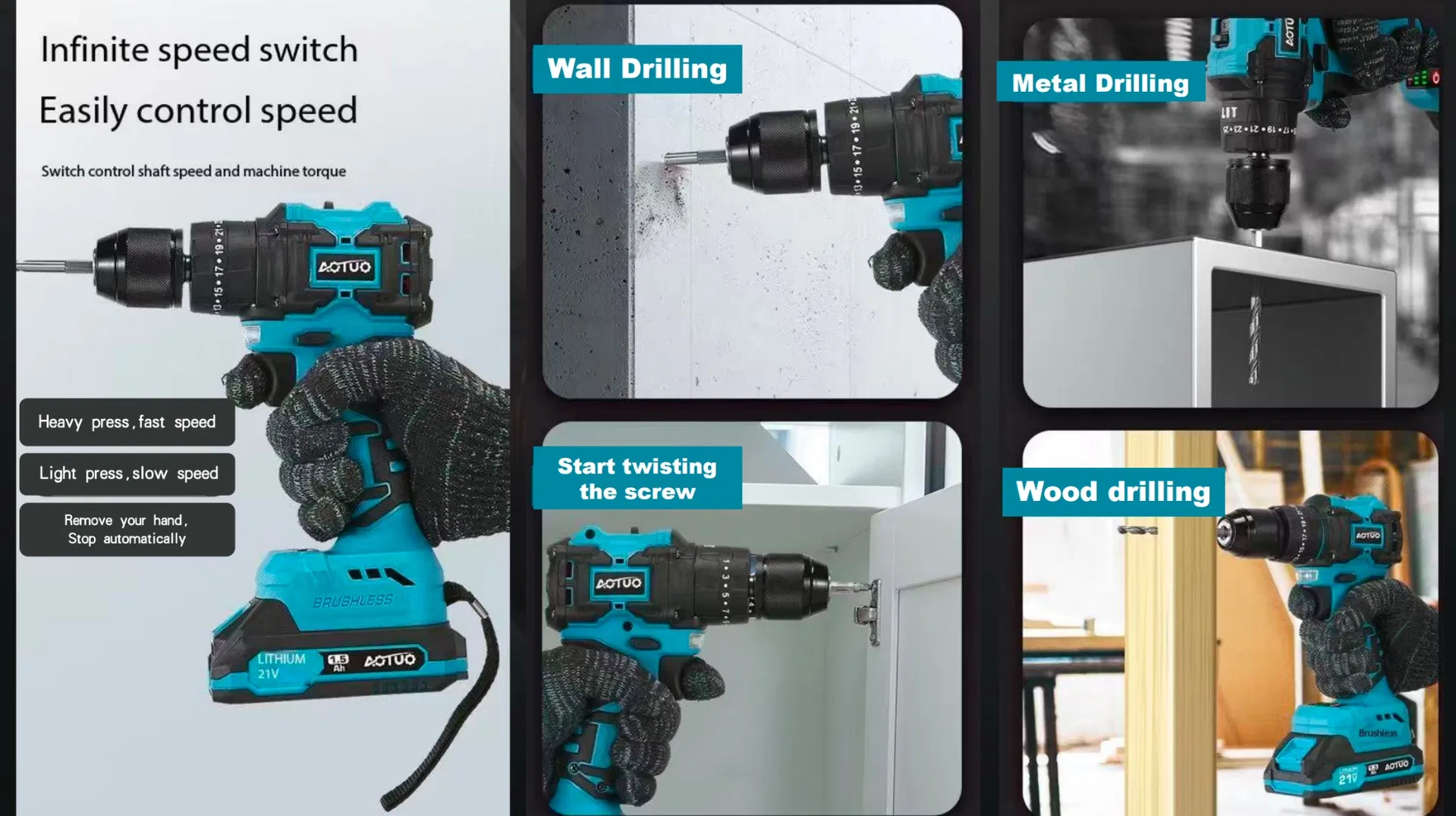 Brushless Cordless Impact Drill