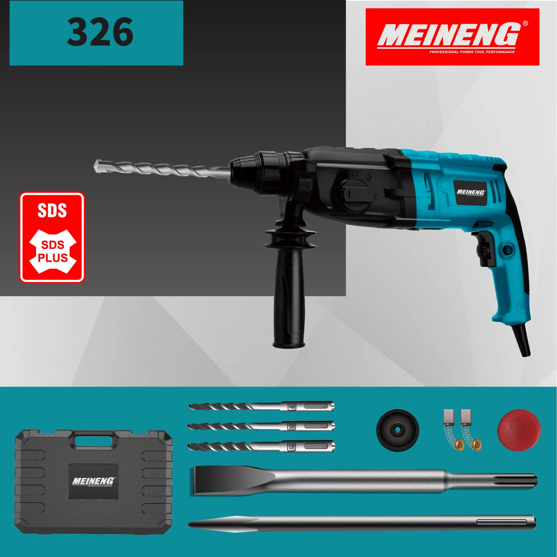 High-Power 326 Rotary Hammer with Comfort Grip Handle