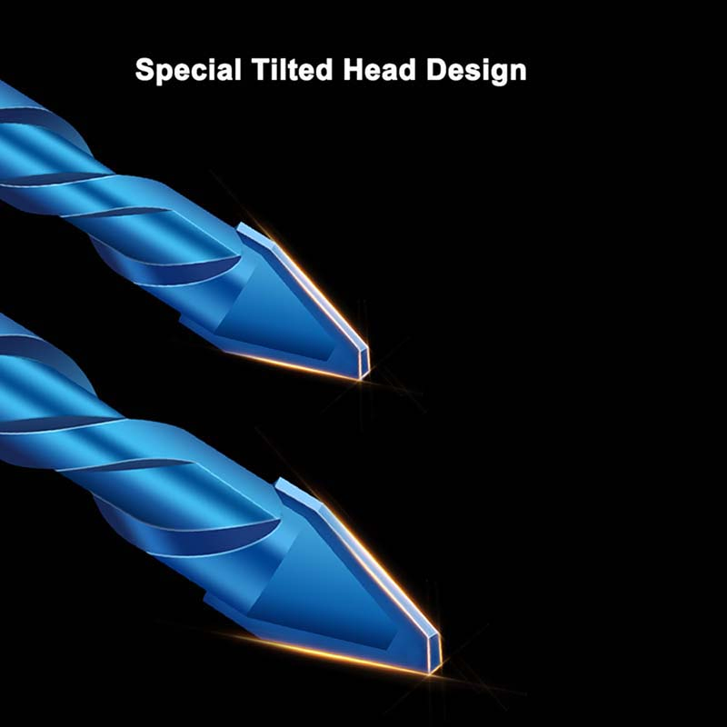 Factory Supply 6/8/10/12mm High Hardness Tilted Eccentric Drill Bit with Crooked Head Multifunctional Drill Bit for Ceramic Masonry Tile Glass Marble Drilling