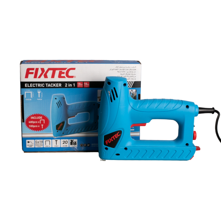 Fixtec Professional Electric Staple Nail Gun High Pressure Power Corded Nail Gun