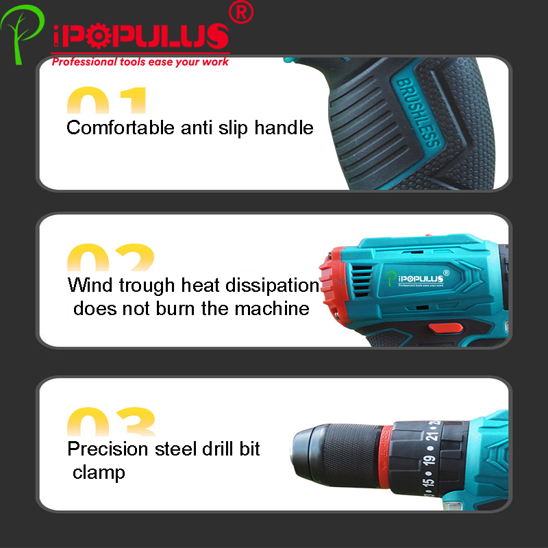 16.8V Impact Driver 40n. M Battery Drill Li Ion Cordless Battery for Power Craft Cordless Drill