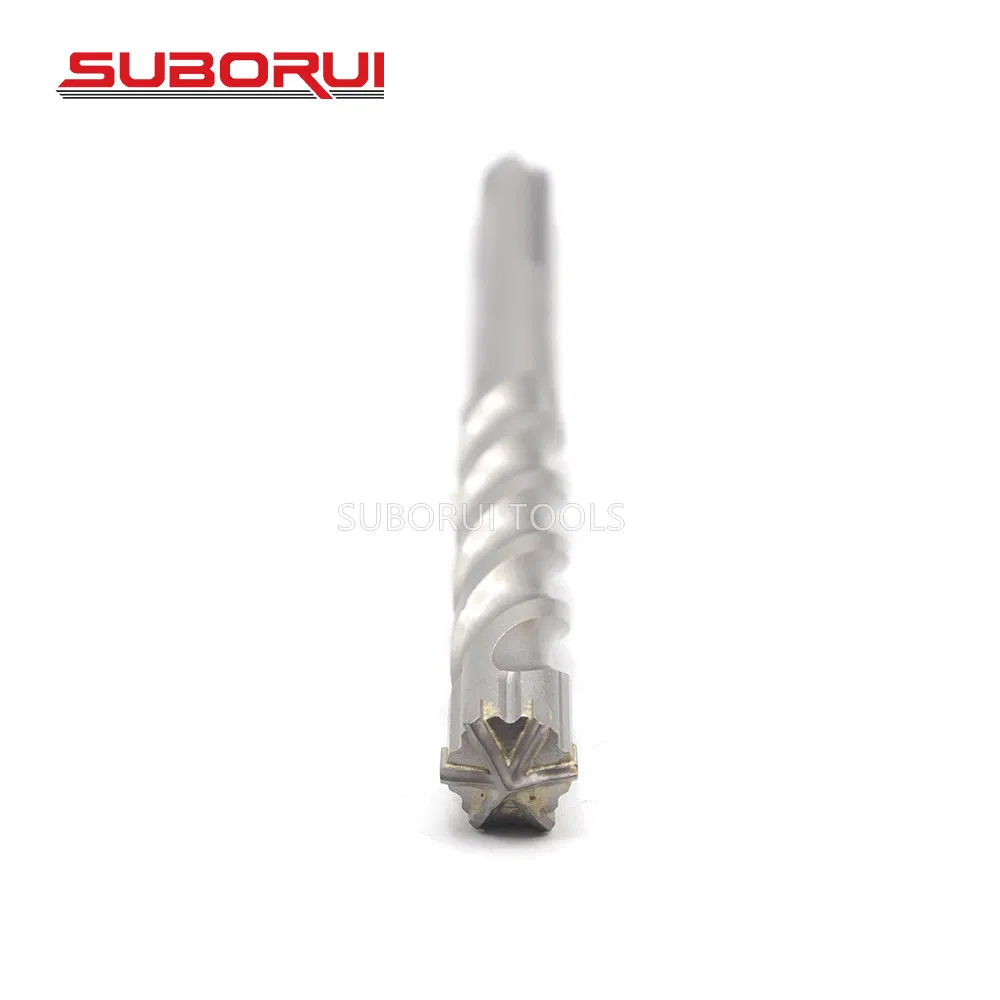 Suborui Broca Para Impacto 3 Flute Carbide Tipped SDS Max Impact Hammer Drill Bits for Masonry Concrete Brick Stone Block