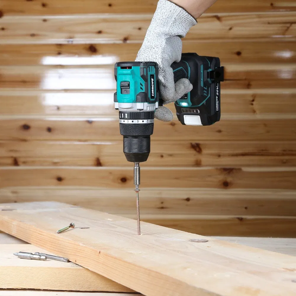 Compact Design 75nm Max. Torque Professional Combi Drill New Metal Chuck Brushless Hammer Drill