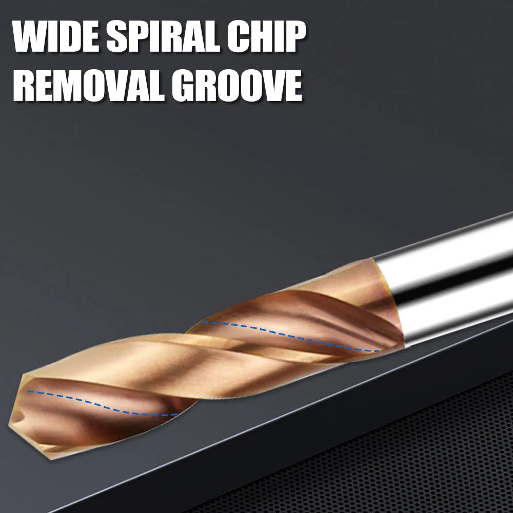 HRC45/55/65 Twist Drill Bit Coated Straight Shank Tungsten Steel Carbide CNC Metalstainless Steel