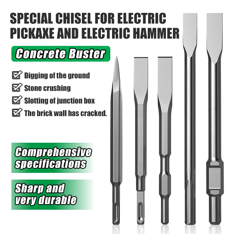 Hot Sale pH65A Shank Flat Chisel/SDS Plus Wide Flat Chisel/SDS Plus Groove Chisel
