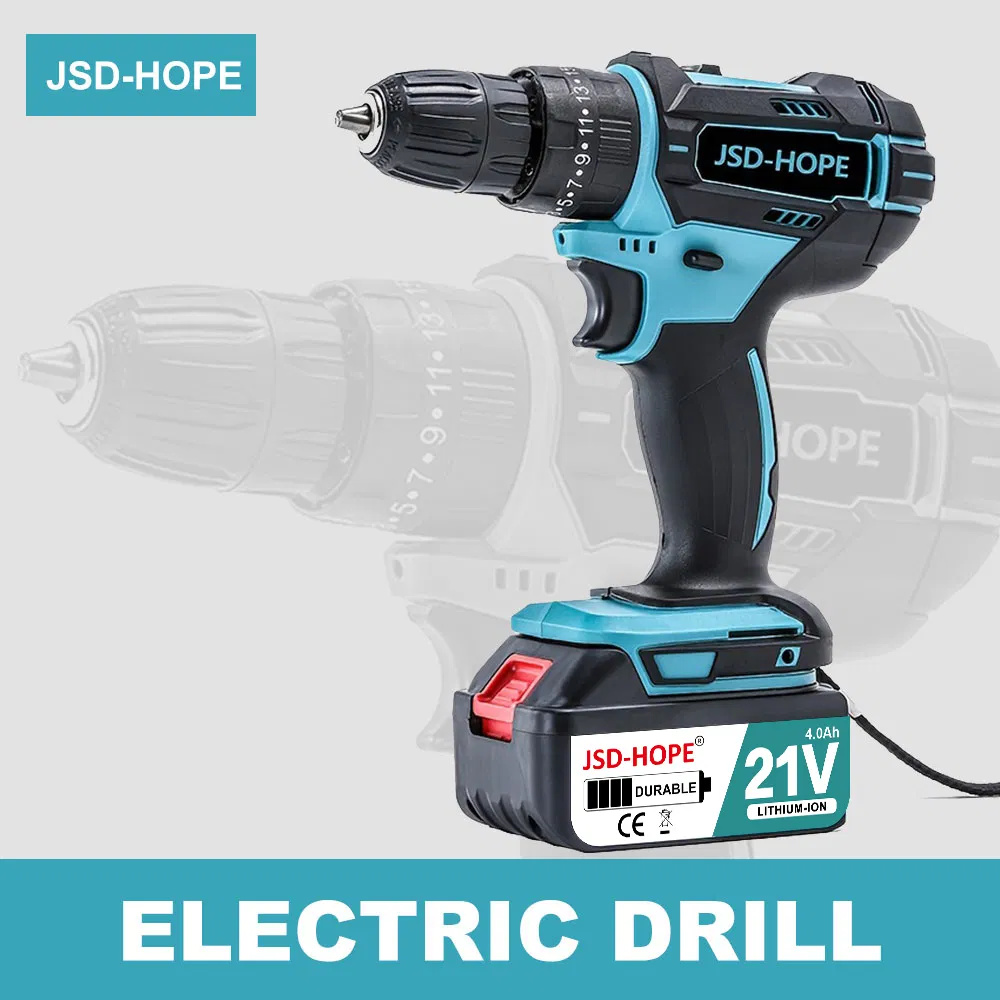 Lithium Battery Soft-Start Glass-Fiber Reinforced Nylon Electric Cordless Drill