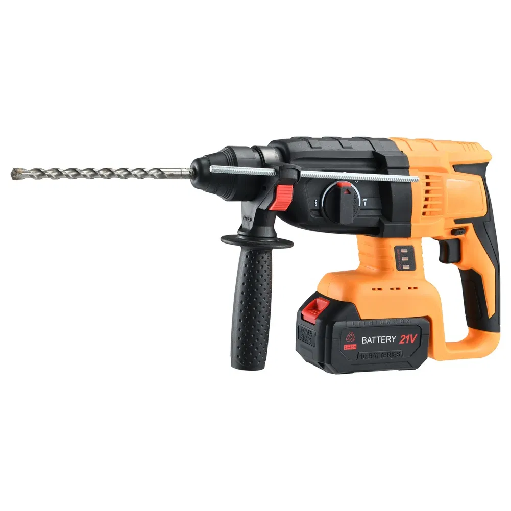 Cordless Rotary Hammer with 4.0ah Battery, Impact Drill, and Quickly Change System