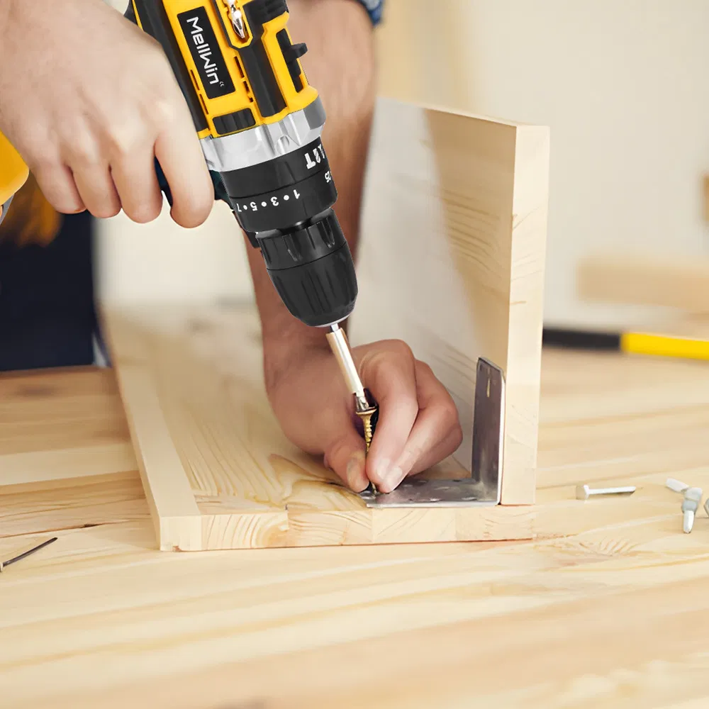 Mellwin 25+3 Torque Electric Impact Drill Tool Set 2 Speed Adjustable Screwdriver