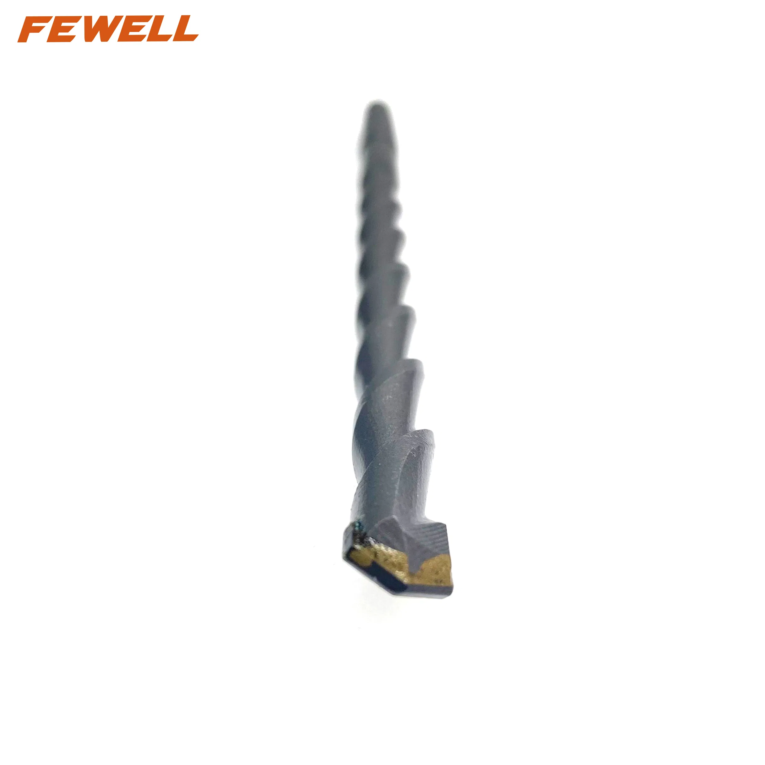 10X200mm Masonry Center Core Drill Carbide Tipped Single Flute Round Shank Pilot Drill Bit for Brick Concrete Masonry Drilling