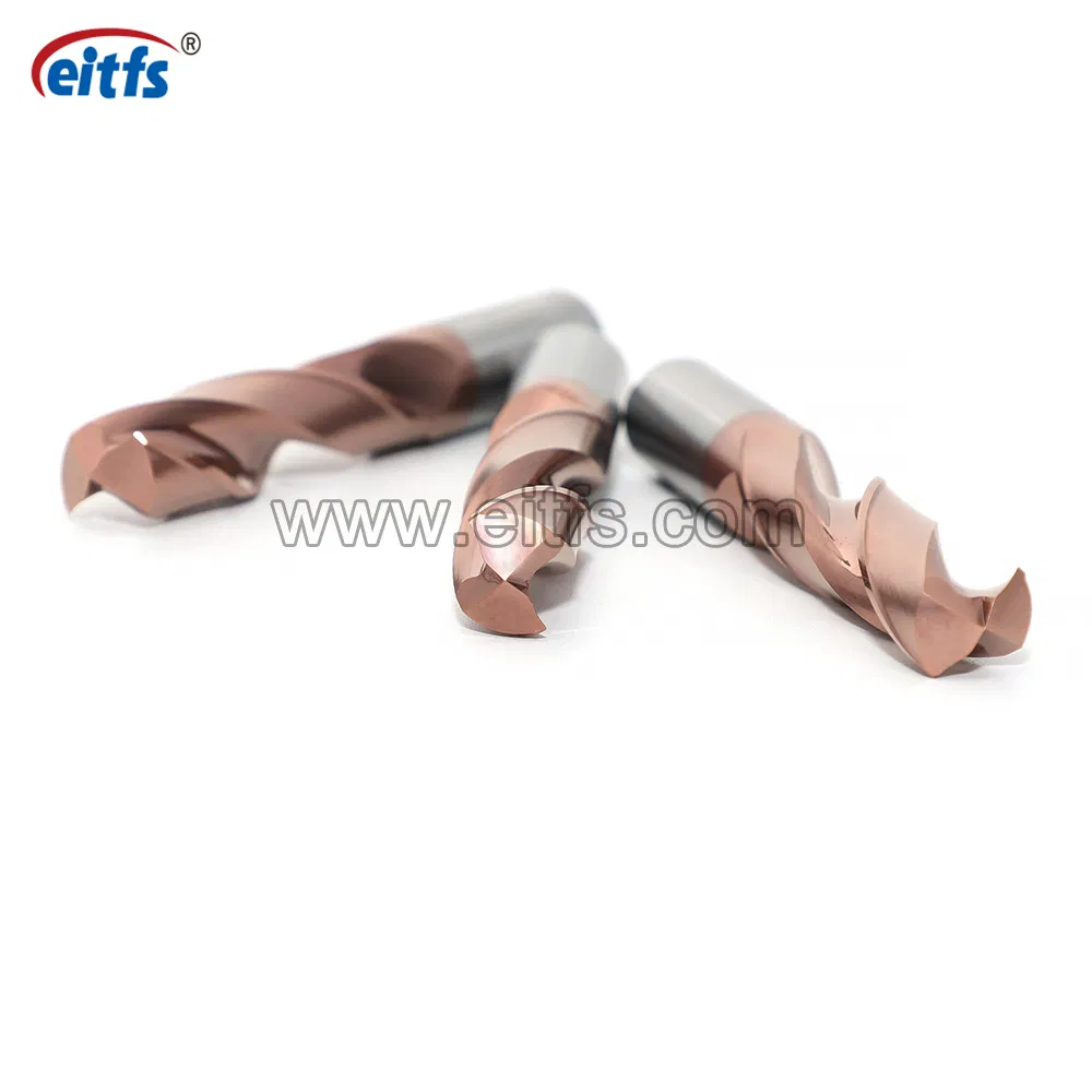 2 Flute CNC Tungsten Carbide Coolant 3D Tialn Coating Twist Drill Bit for Matel Stainless Steel