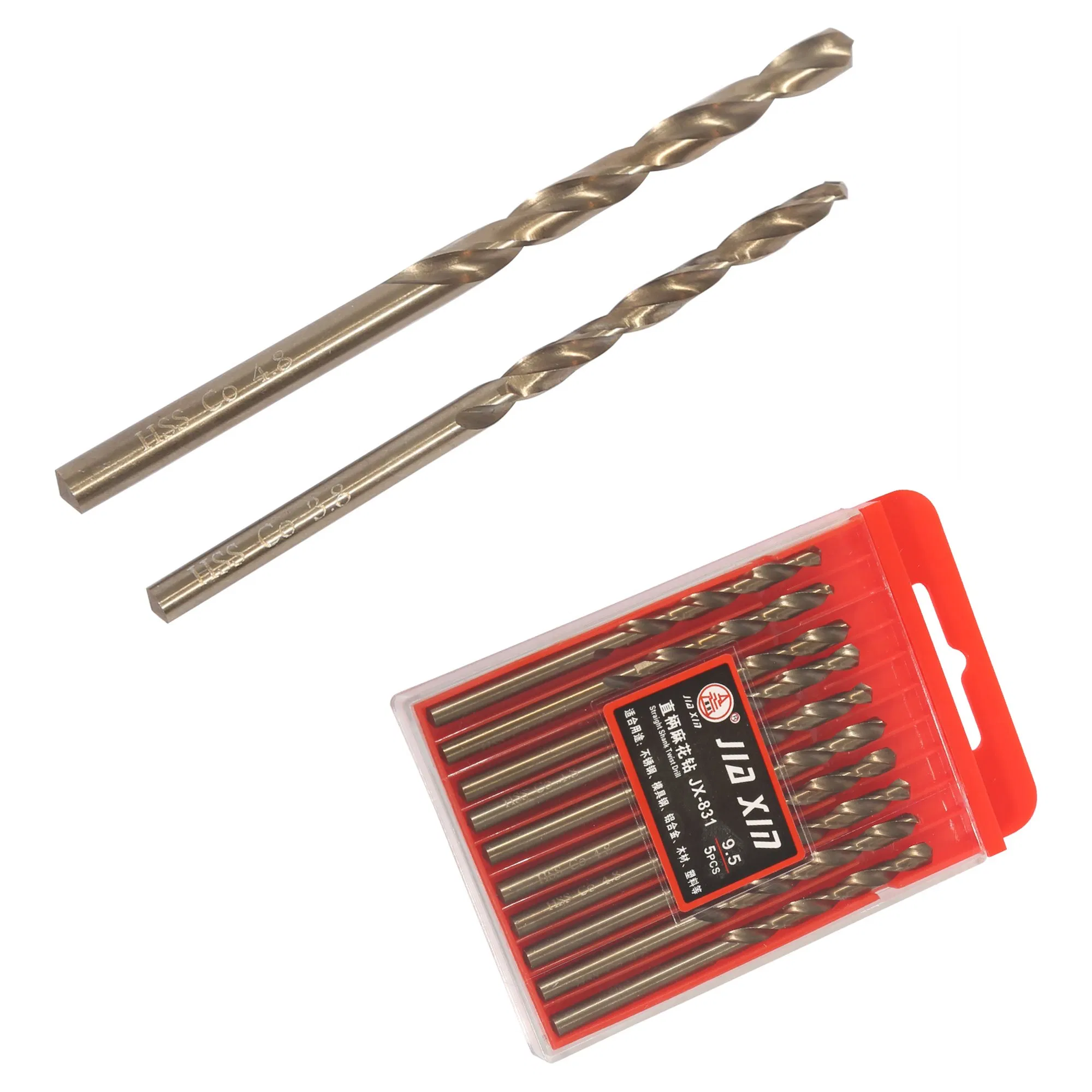 2mm-13mm for Stainless Steel, Wood, Plastic M35 Cobalt-Containing Full Grind Drill Bits