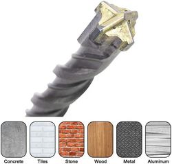 Cross Cutter Hammer Drill Bit for Masonry Drilling