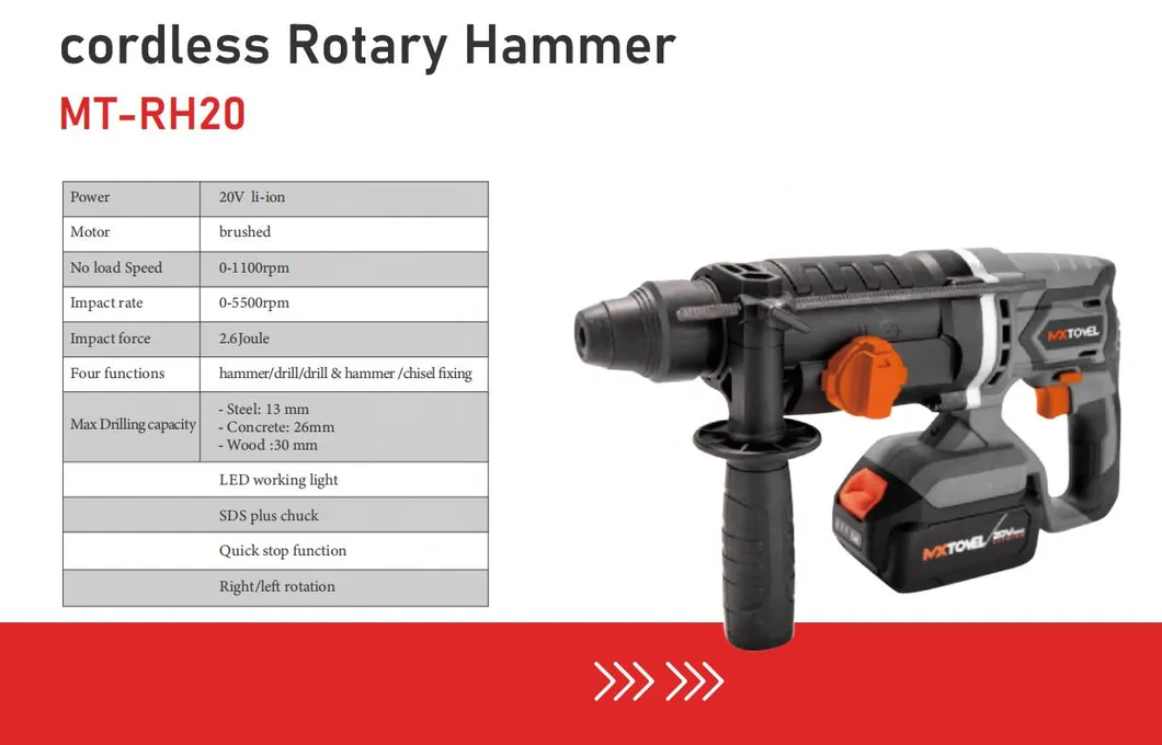 Rotary Hammer Drill Specifications