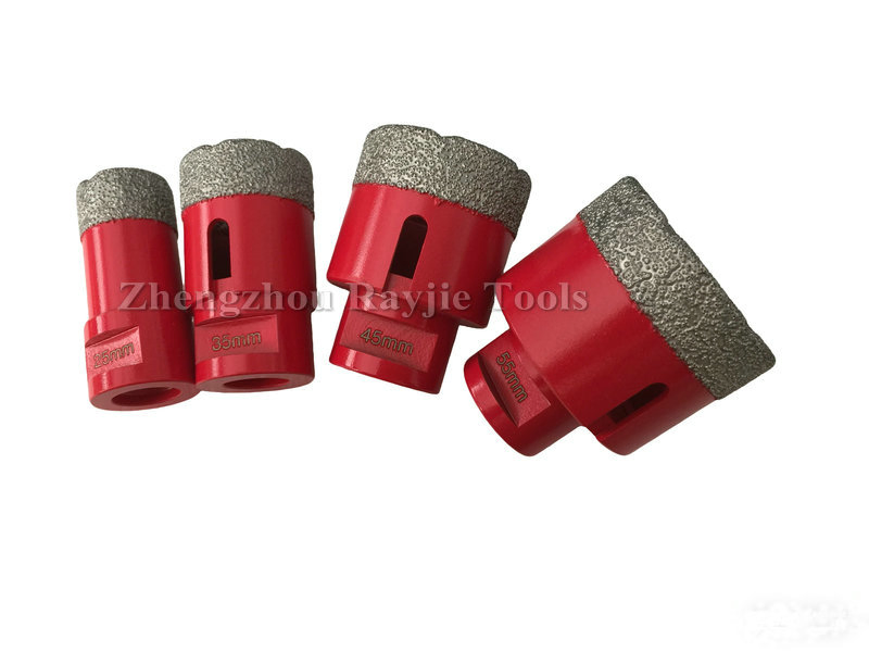 M14/5/8''-11 Thread Vacuum Brazed Diamond Core Drill Bits Drilling Tool for Brick Marble Granite Porcelain Tile Masonry Drilling