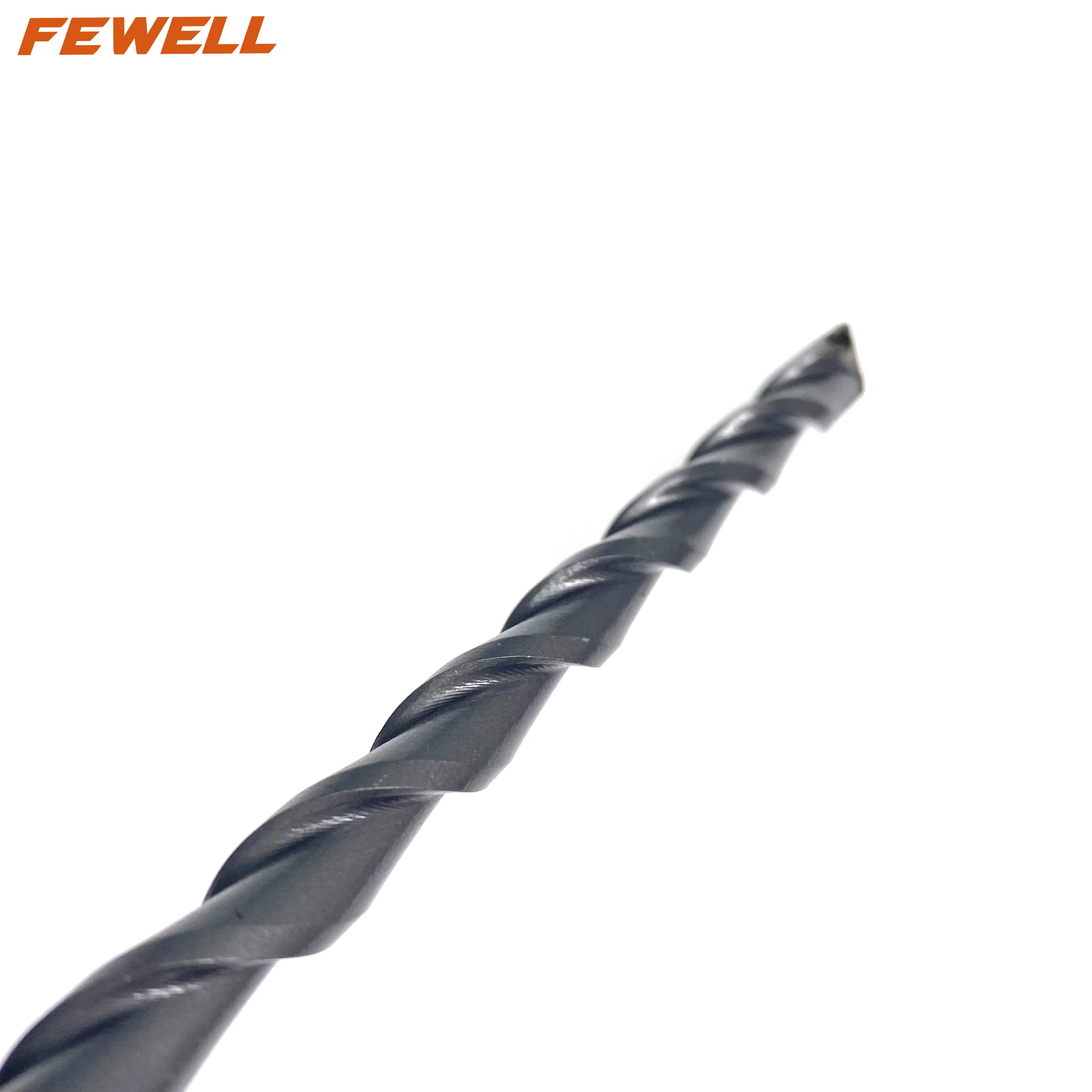 10X200mm Masonry Center Core Drill Carbide Tipped Single Flute Round Shank Pilot Drill Bit for Brick Concrete Masonry Drilling