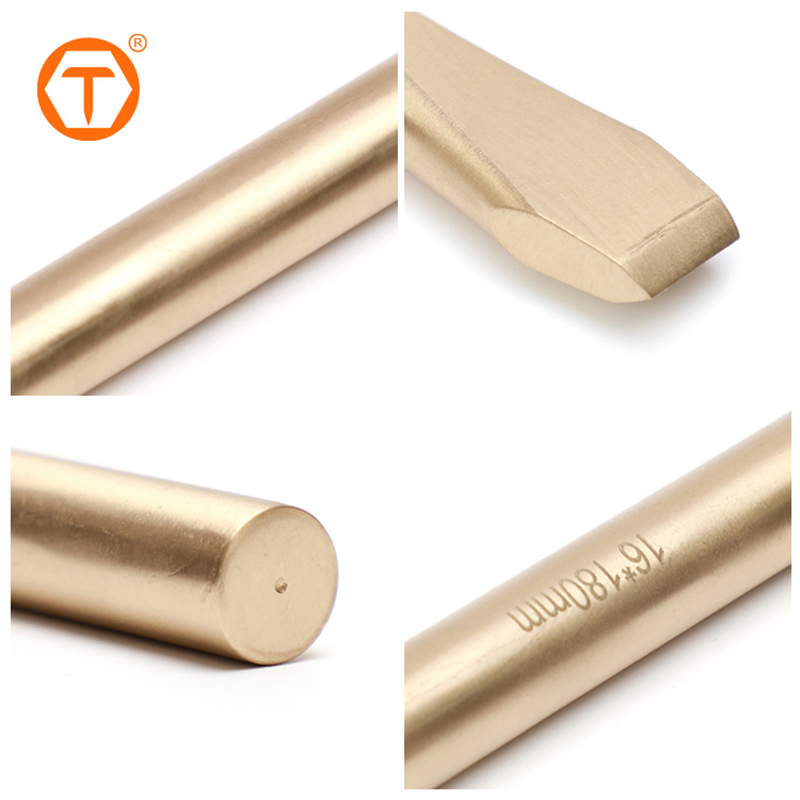 Non-Sparking Spark Proof Corrosion Resistant Explosion-Proof Safety Round Flat Chisel Non Sparking Tool