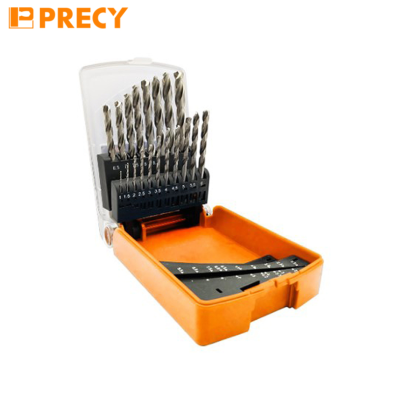 19PCS 118° Tip Fully Ground HSS Metal Twist Drill Bit