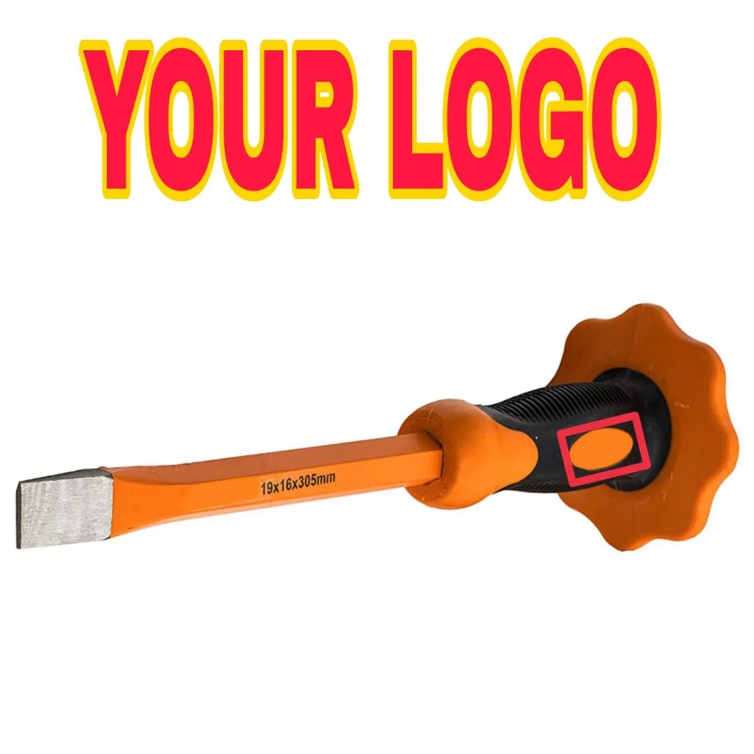 12 Inch 305mm Heavy Duty Premium Crvsteel Demolishing Carving Concrete Breaker Hand Protection Flat Cold Chisel