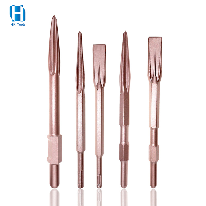Wholesale SDS 65A Hex Shank Point Flat Electric Hammer Chisel for Concrete Brick Wall Drilling