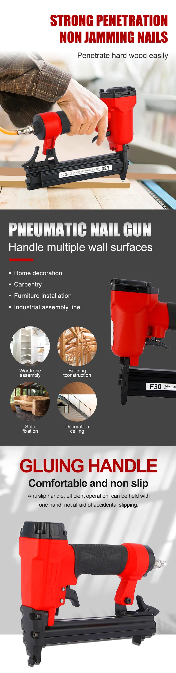 Pneumatic Brad Nailer Detail