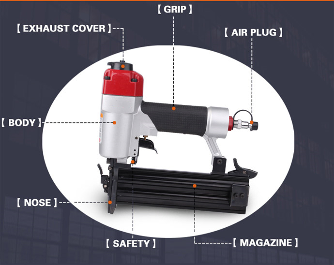 18gauge 2" Air Brad Nail Gun Straight Nailer F50