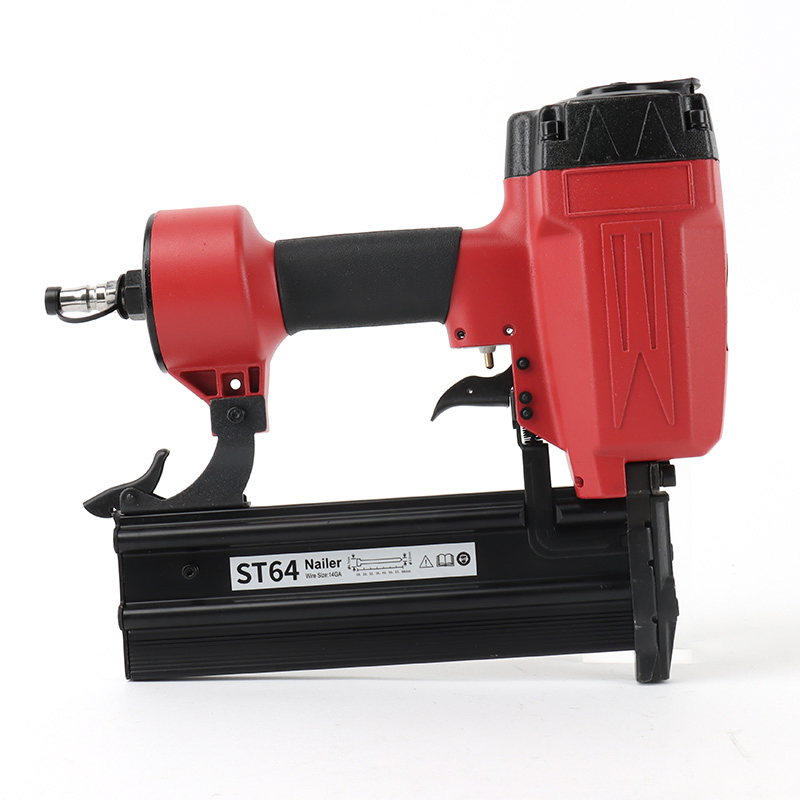 Shall St64 Pneumatic Nail Gun 14 Gauge Heavy Duty Concrete T Nailer 23/32 " to 2-1/2", Air Nailer for Hardwood to Concrete