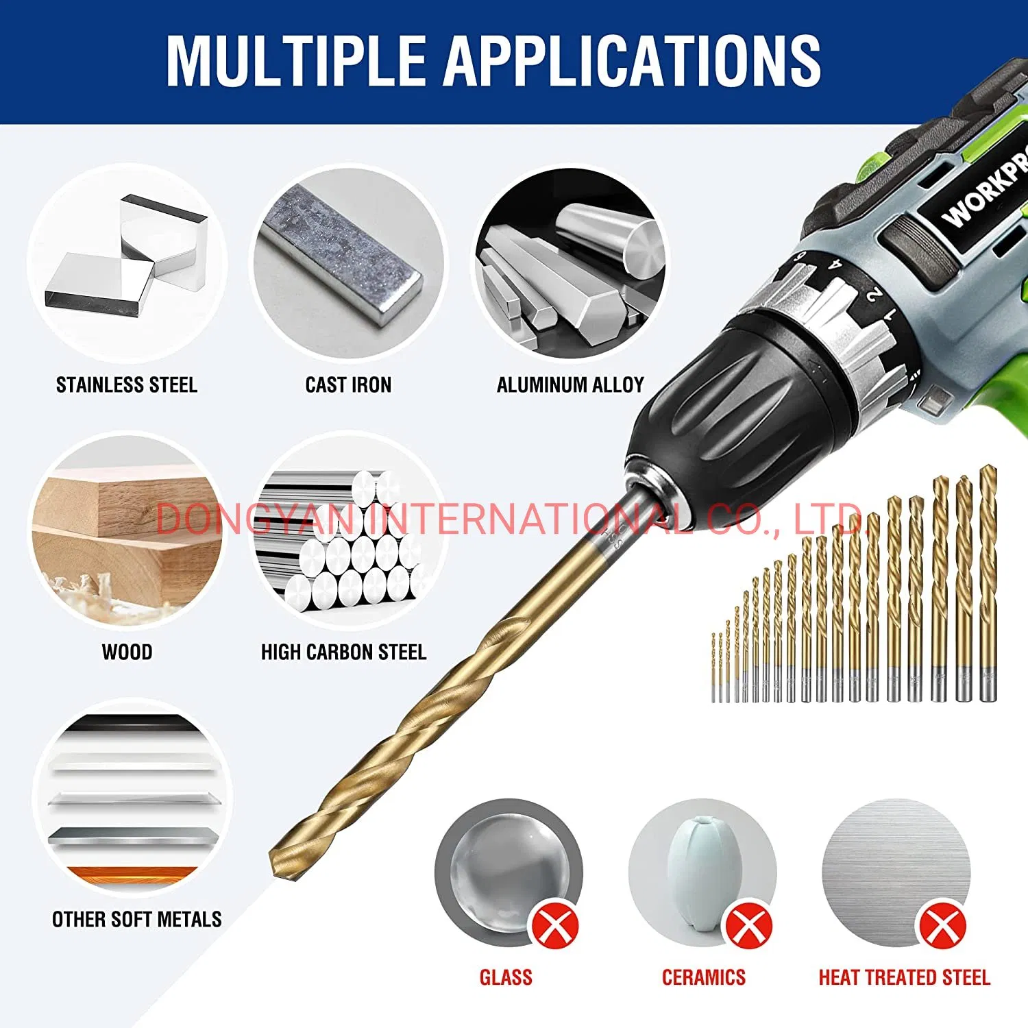 HSS Twist Drill Bits for Power Tools Drilling Machine