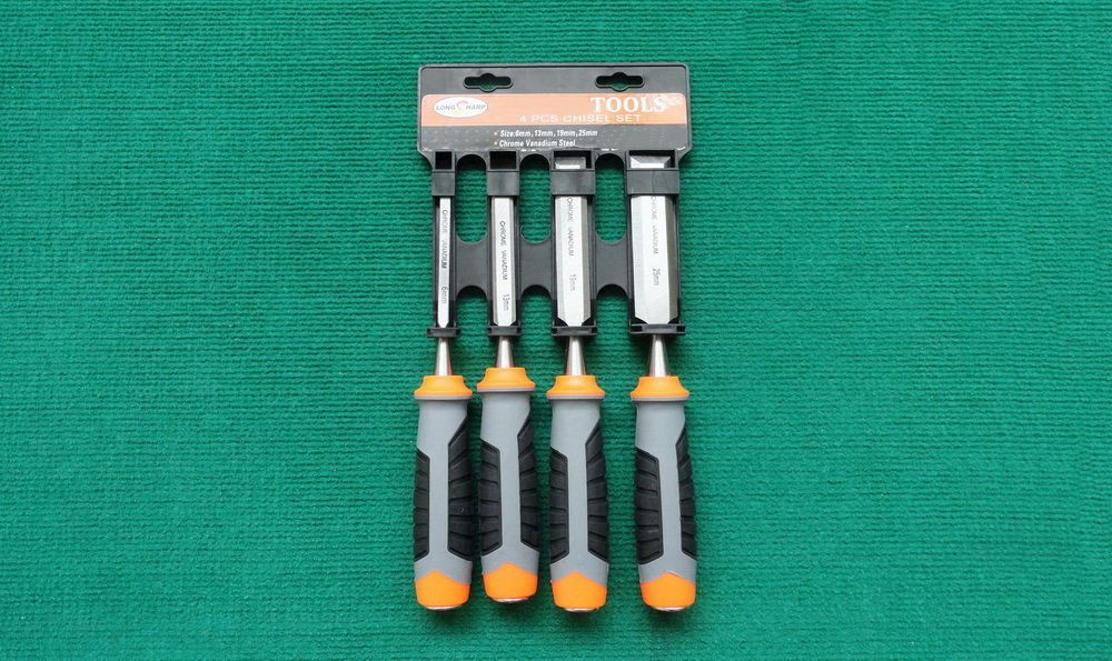 Versatile 4-Piece Wood Chisel Kit for Crafting Enthusiasts