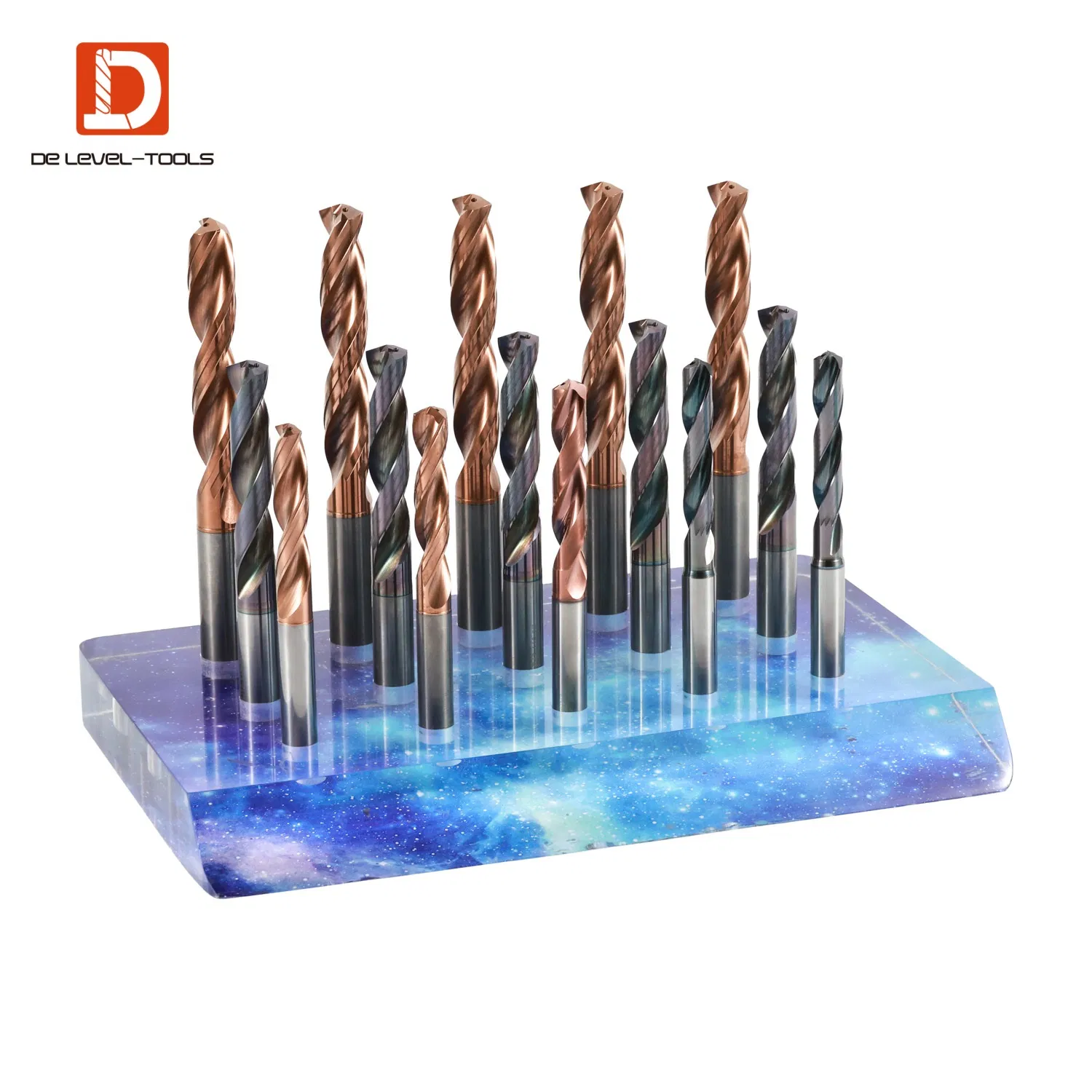 HRC55 Solid Carbide 2 Flutes Coolant Hole Long Carbide Twist Drill Bits